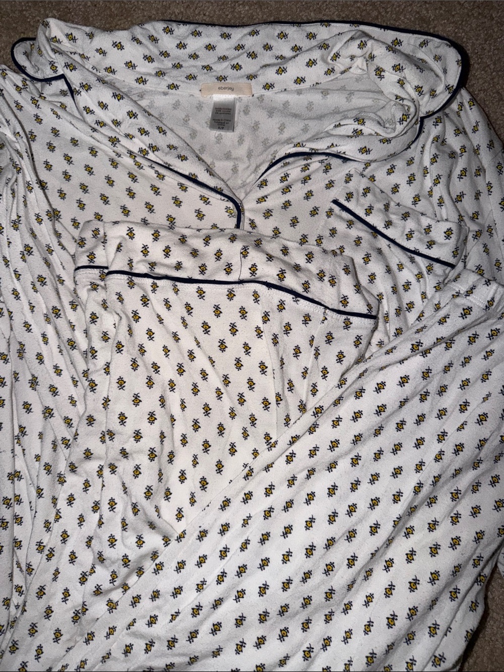 EBERJEY LONG SLEEVE PANTS PAJAMA SET